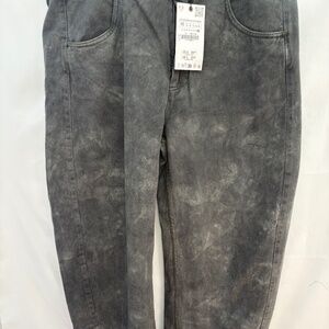 NWT Zara Balloon Pants ZW Collection Gray Jeans